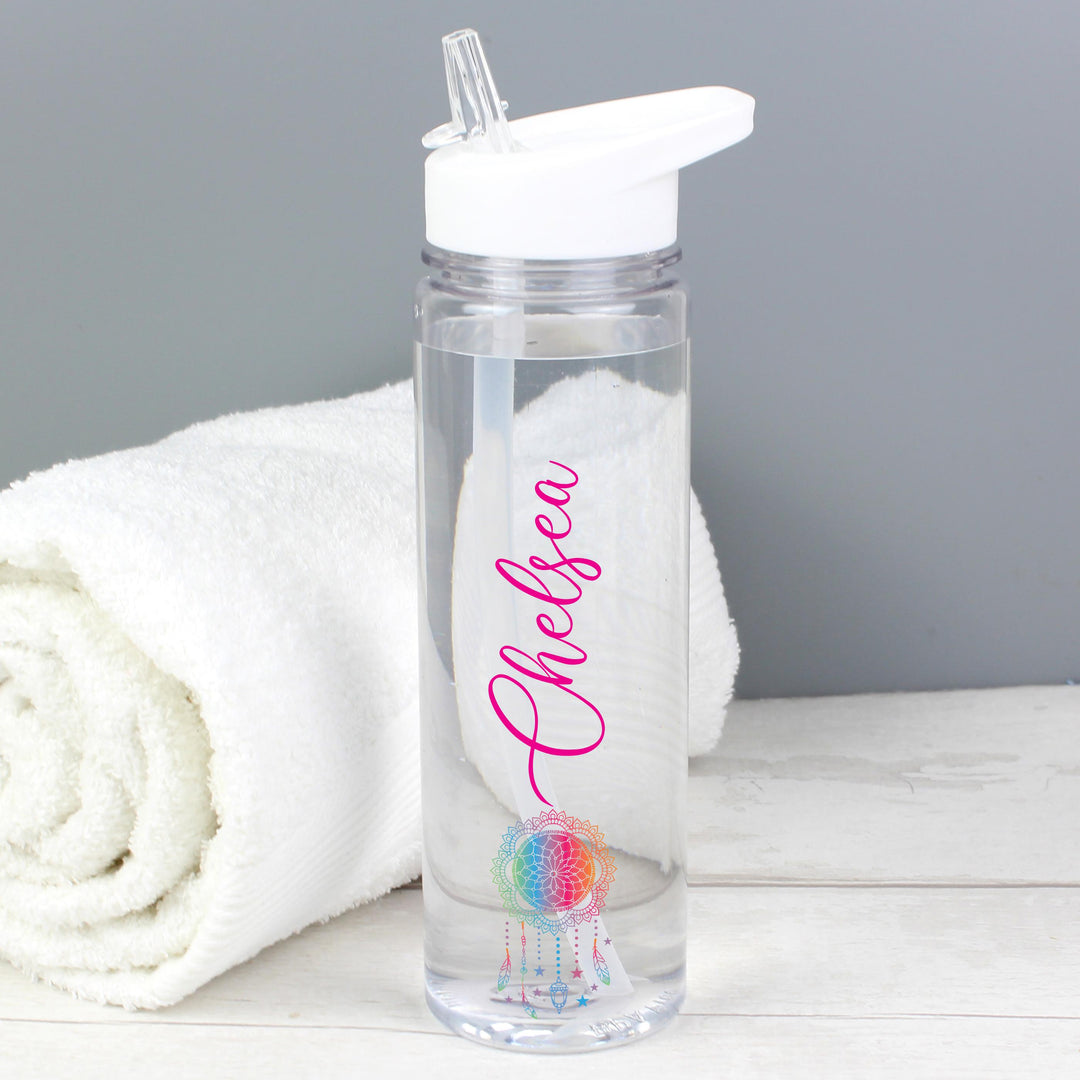 Personalised Dream Catcher Name Only Island Water Bottle – alternative view