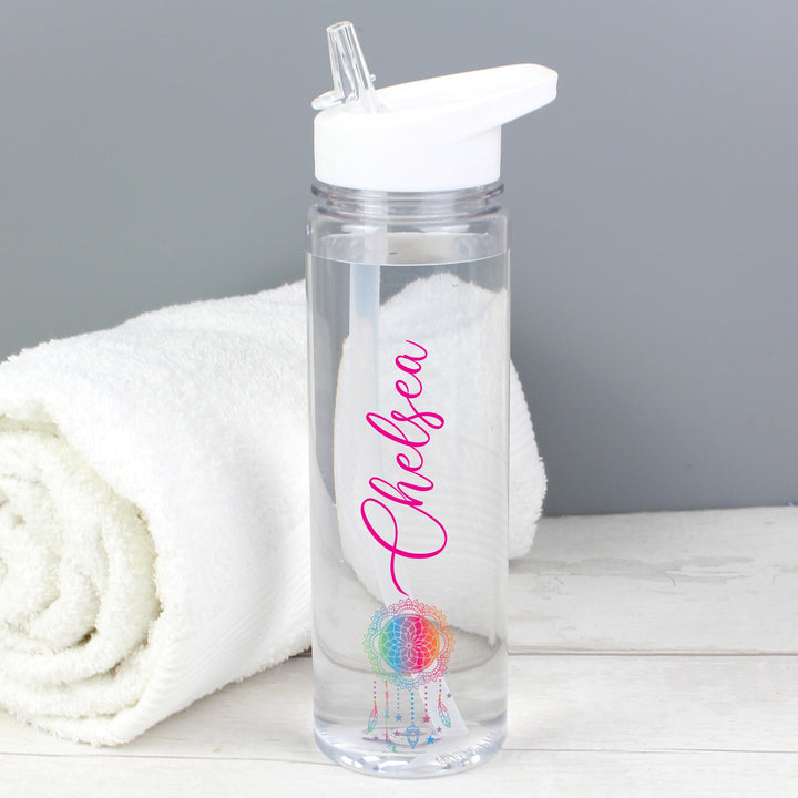 Personalised Dream Catcher Name Only Island Water Bottle – alternative view