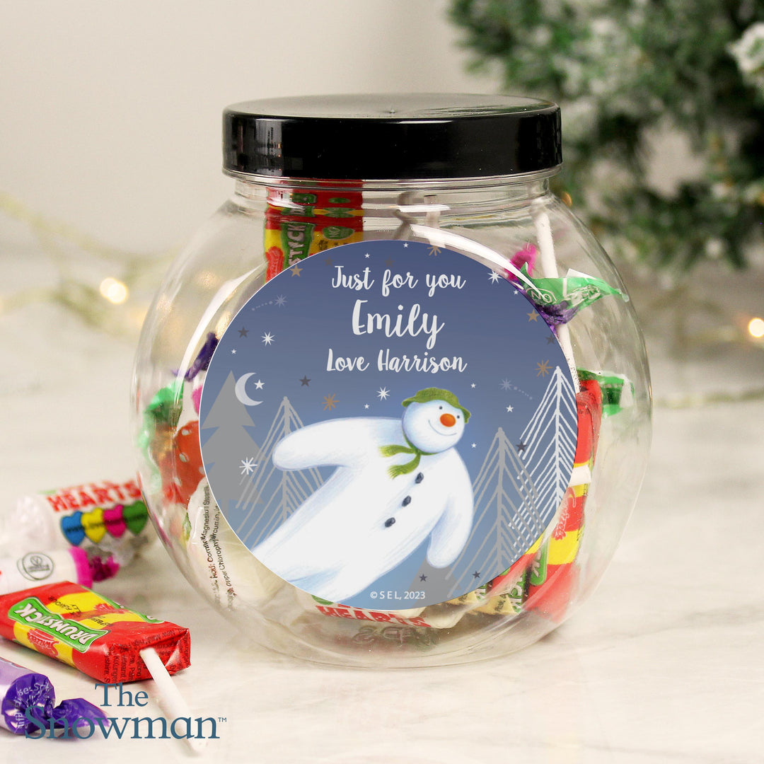 Personalised The Snowman Magical Adventure Sweet Jar – alternative view