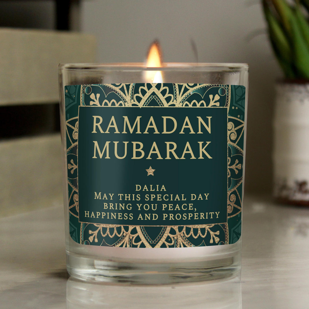 Personalised Eid Jar Candle – alternative view