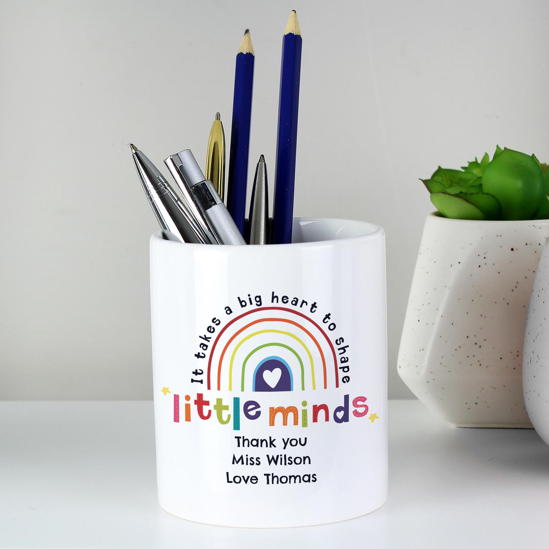 Personalised Shape Little Minds Ceramic Storage Pot – alternative view