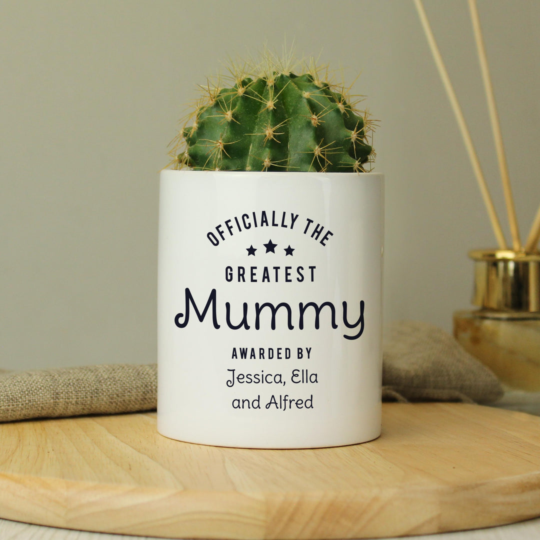 Personalised Officially The Greatest Ceramic Storage Pot – alternative view