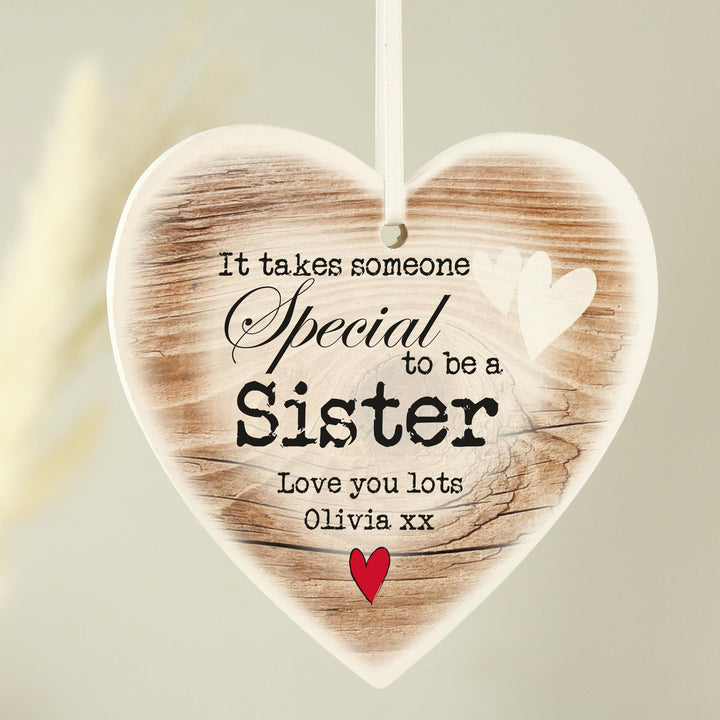 Personalised Someone Special Wooden Heart Shaped Decoration – alternative view