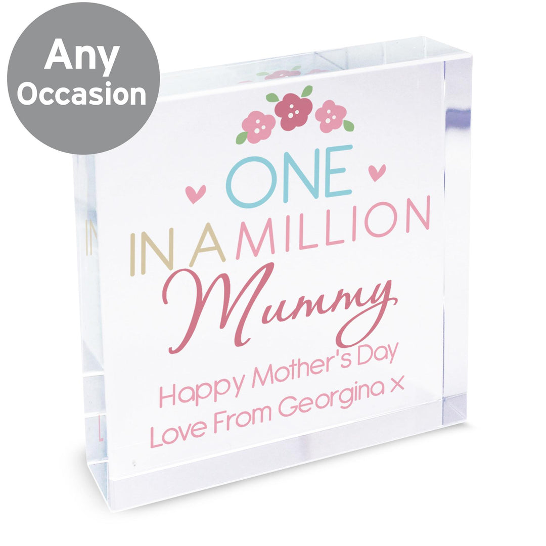 Personalised One in a Million Crystal Token, The Personal Shop, personalised gifts