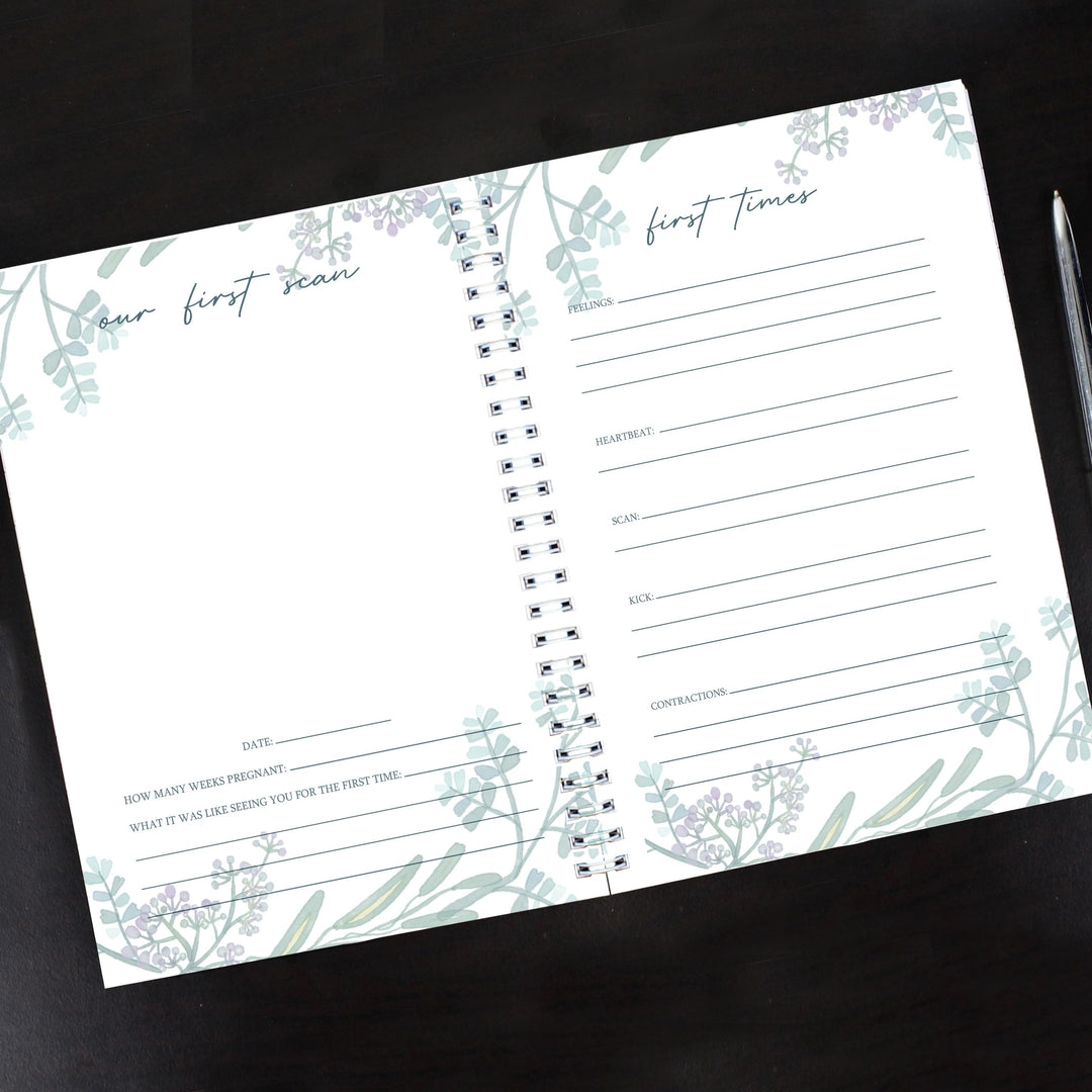 Personalised Pregnancy A5 Journal – alternative view