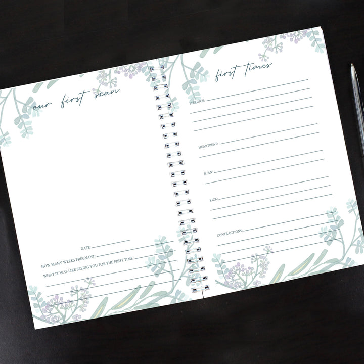 Personalised Pregnancy A5 Journal – alternative view