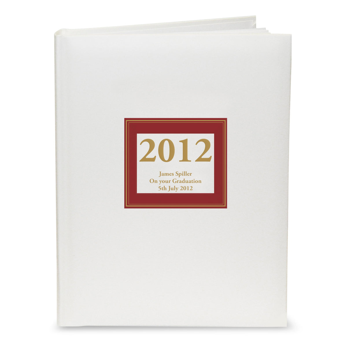 Personalised Red Square Traditional Photo Album, The Personal Shop, personalised gifts