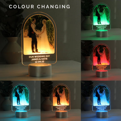 Personalised Free Text LED Colour Changing Light