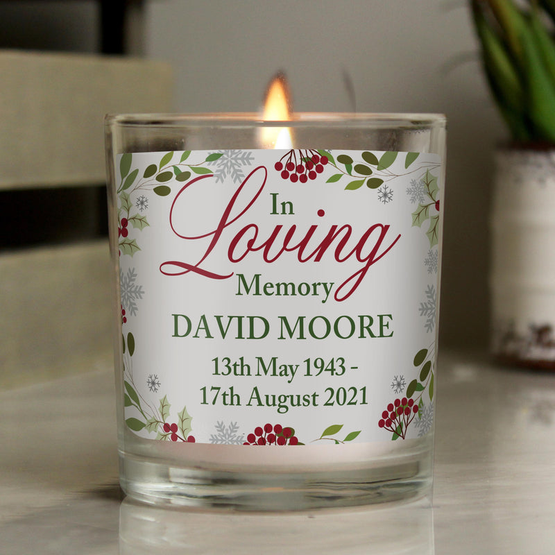 Personalised In Loving Memory Jar Candle