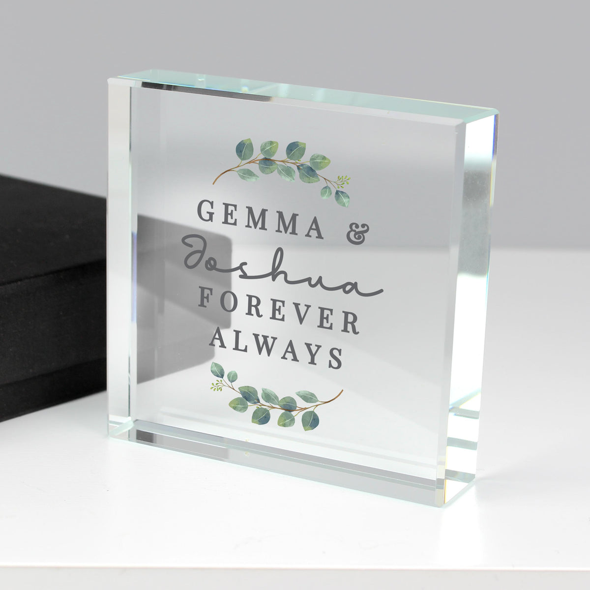 Personalised Botanical Crystal Token – alternative view