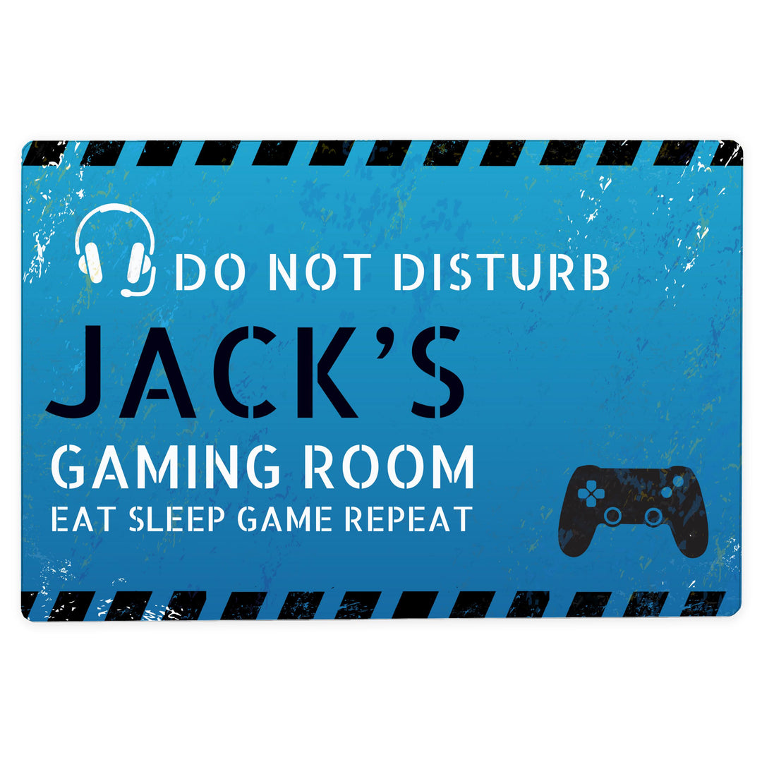 Personalised Gamer Do Not Disturb Metal Sign, The Personal Shop, personalised gifts