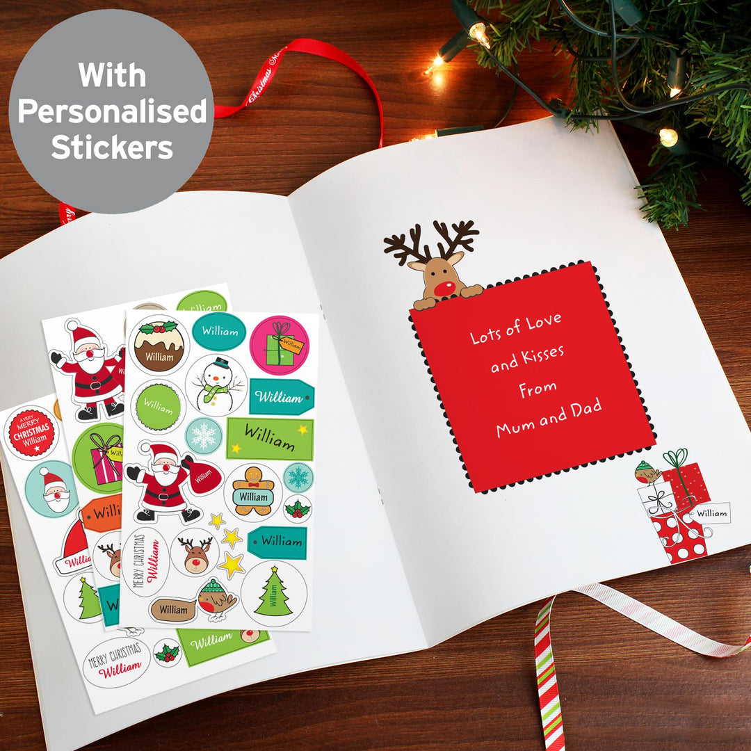 Personalised Christmas Activity Book with Stickers – alternative view