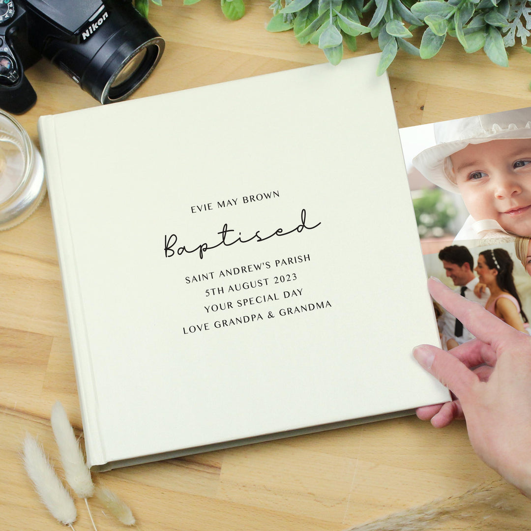 Personalised Free Text Square Photo Album – alternative view