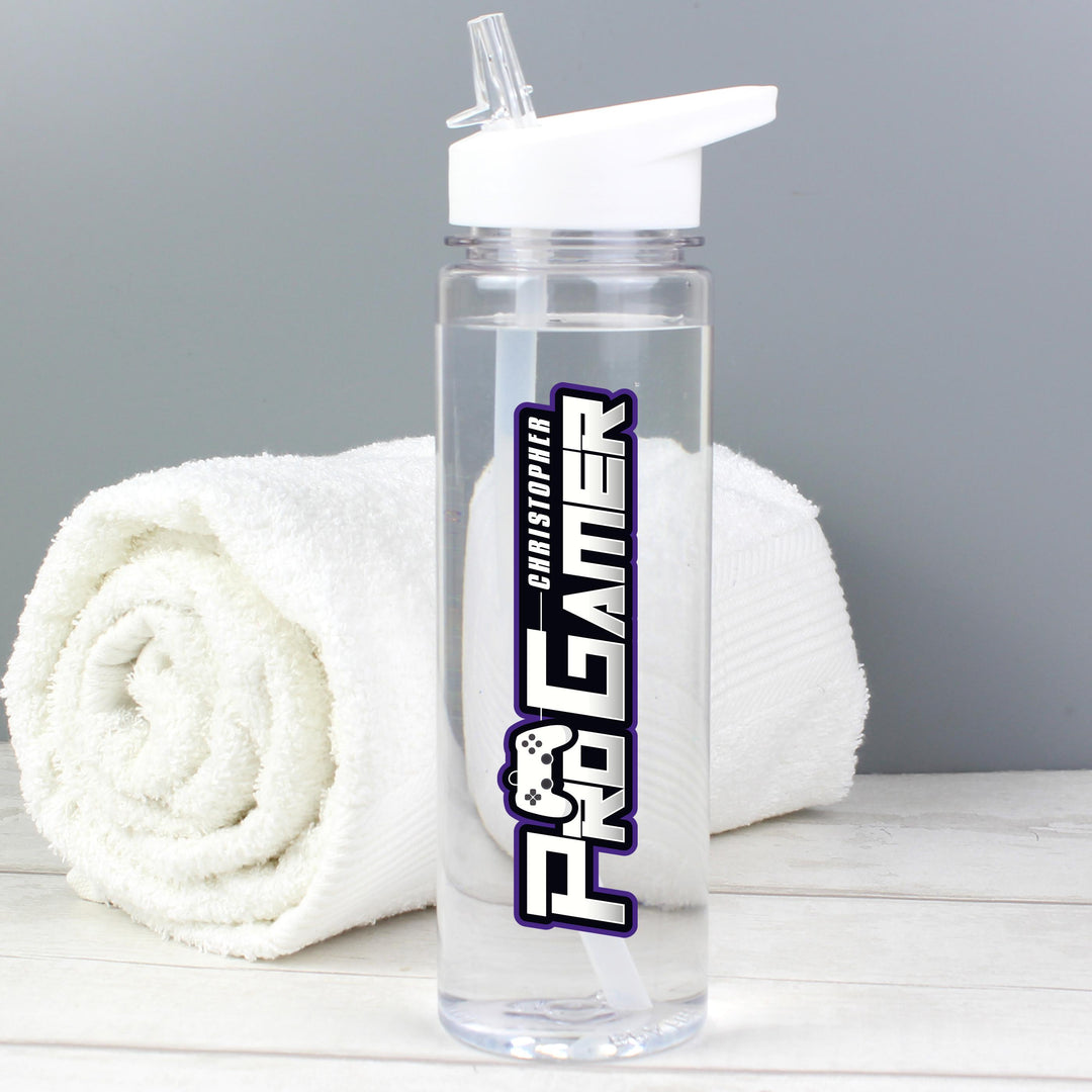 Personalised Pro Gamer Water Bottle, The Personal Shop, personalised gifts