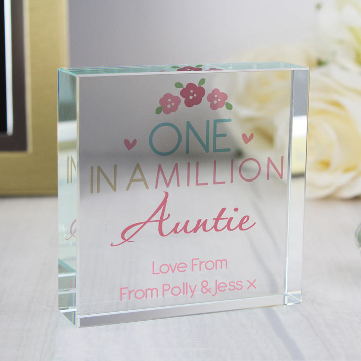 Personalised One in a Million Crystal Token, The Personal Shop, personalised gifts