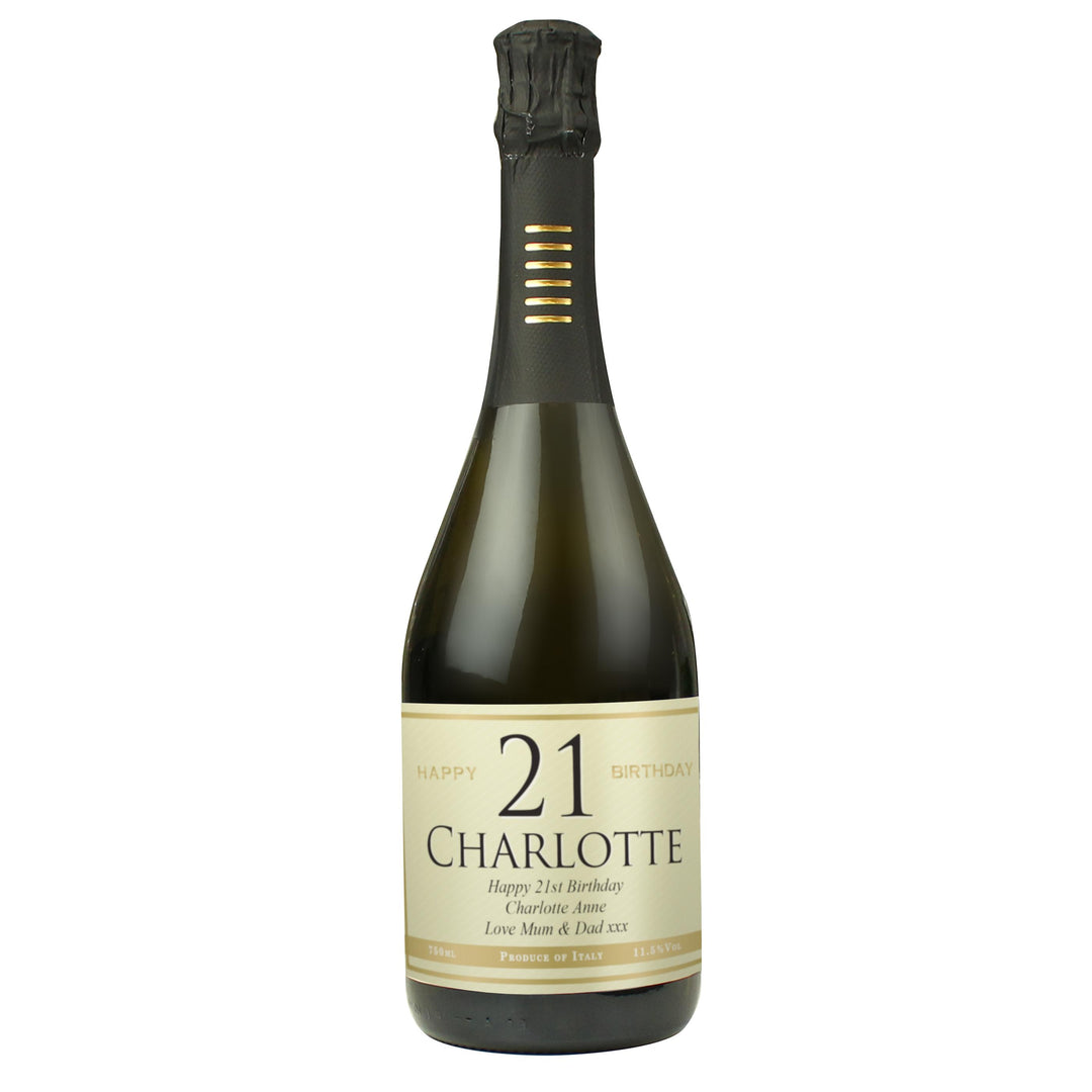 Personalised Big Age Birthday Prosecco, The Personal Shop, personalised gifts