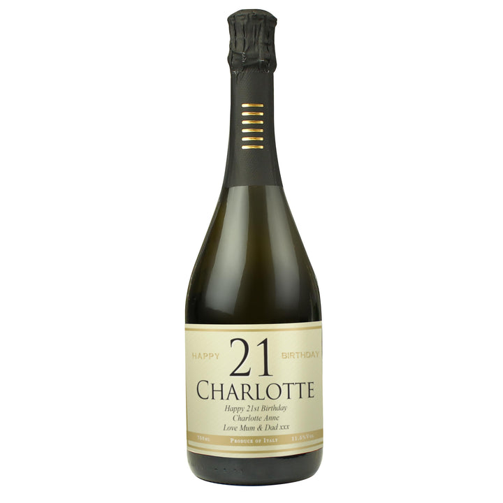 Personalised Big Age Birthday Prosecco, The Personal Shop, personalised gifts