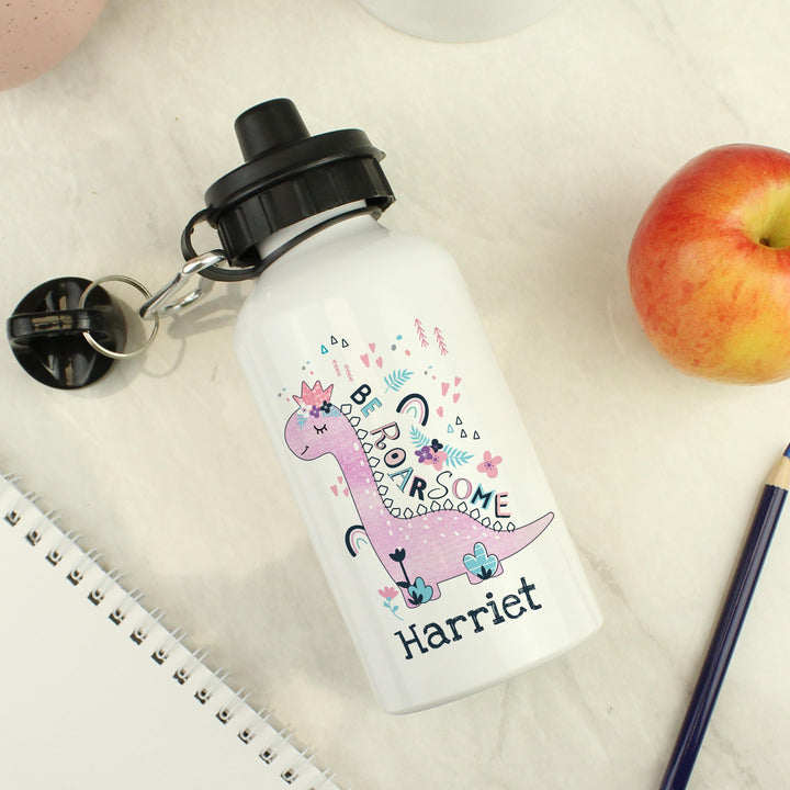 Personalised Dinosaur Drinks Bottle – alternative view