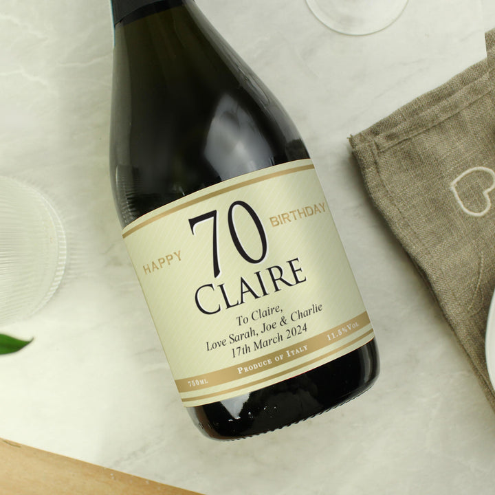 Personalised Big Age Birthday Prosecco, The Personal Shop, personalised gifts