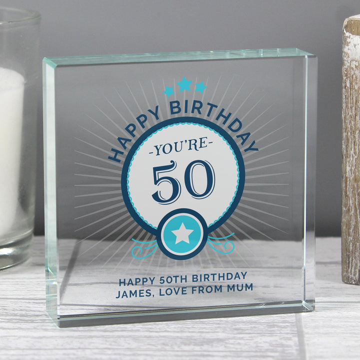 Personalised Birthday Crystal Token, The Personal Shop, personalised gifts