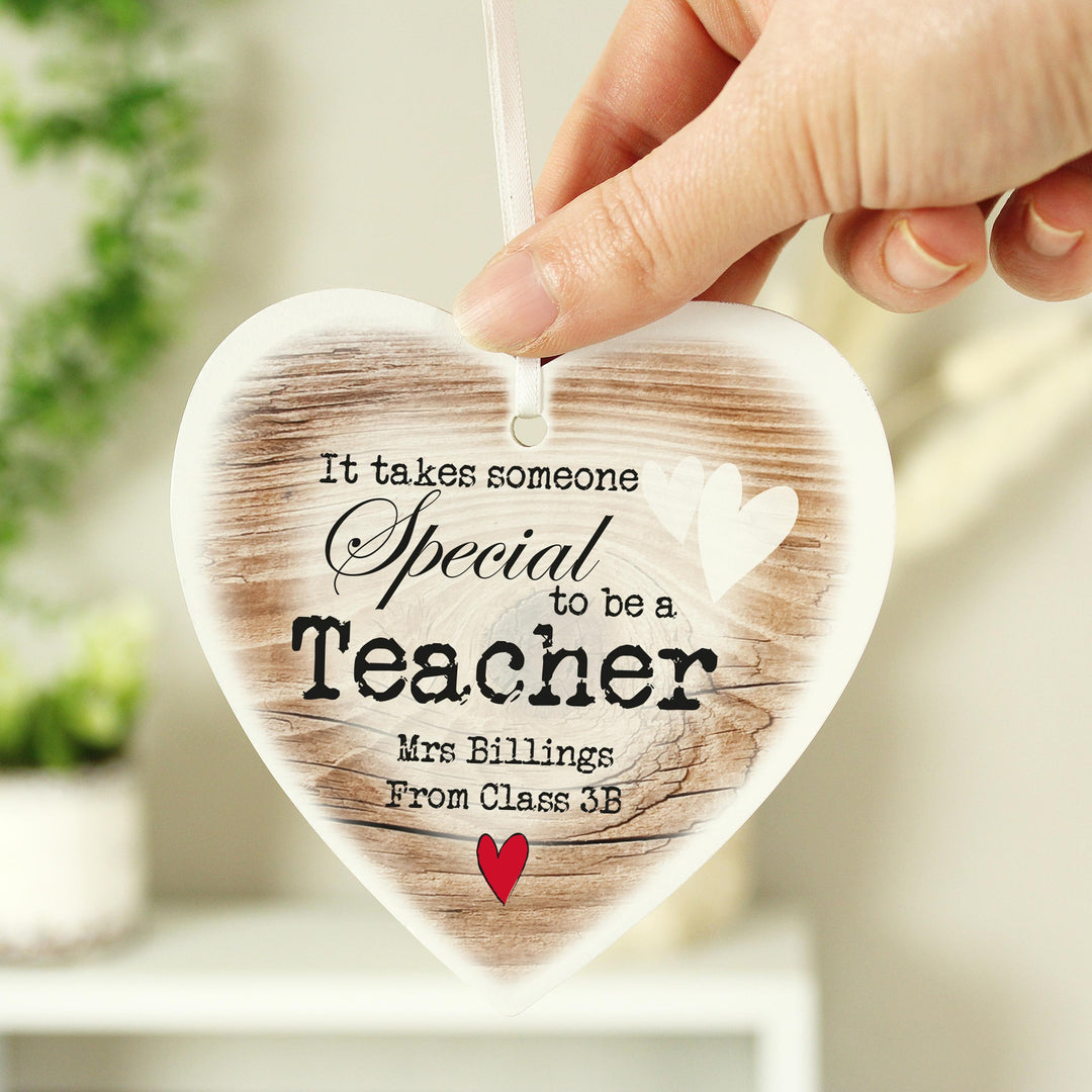 Personalised Someone Special Wooden Heart Shaped Decoration – alternative view