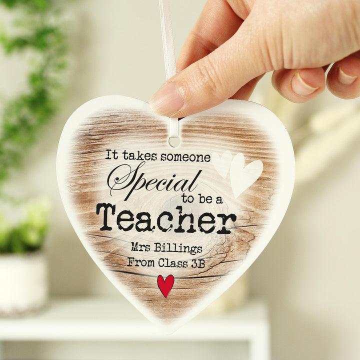Personalised Someone Special Wooden Heart Shaped Decoration – alternative view