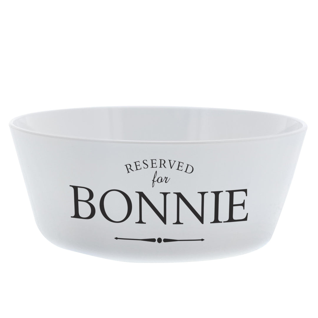 Personalised Reserved for Plastic Cat Bowl – alternative view