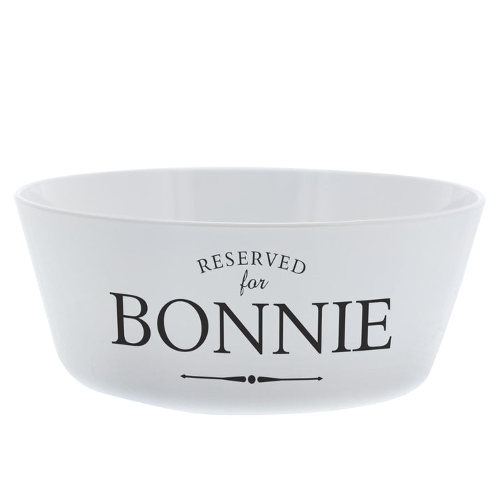 Personalised Reserved for Plastic Cat Bowl – alternative view