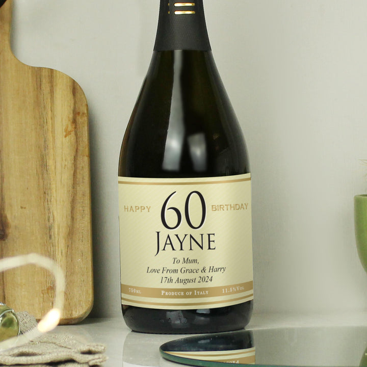 Personalised Big Age Birthday Prosecco, The Personal Shop, personalised gifts