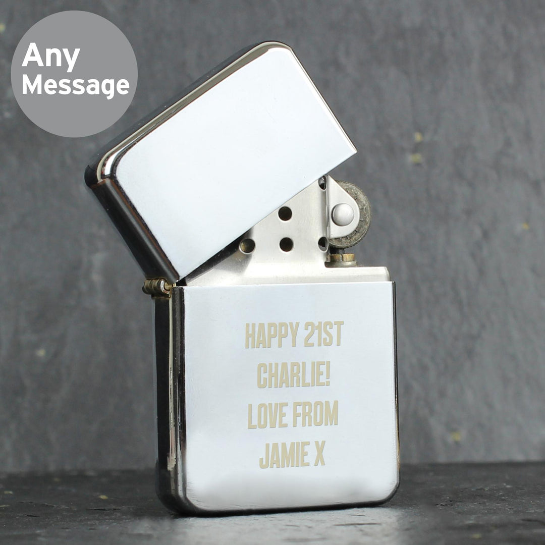 Personalised Bold Font Lighter – alternative view