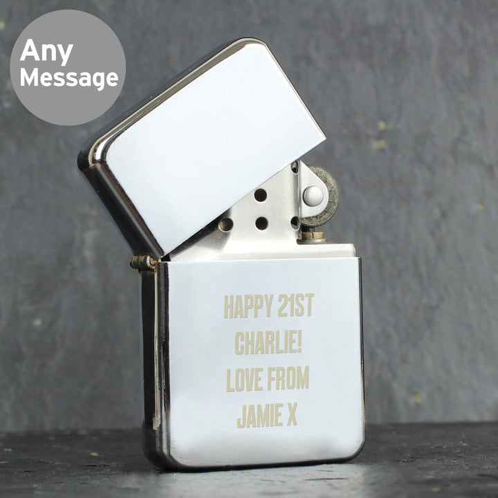 Personalised Bold Font Lighter – alternative view