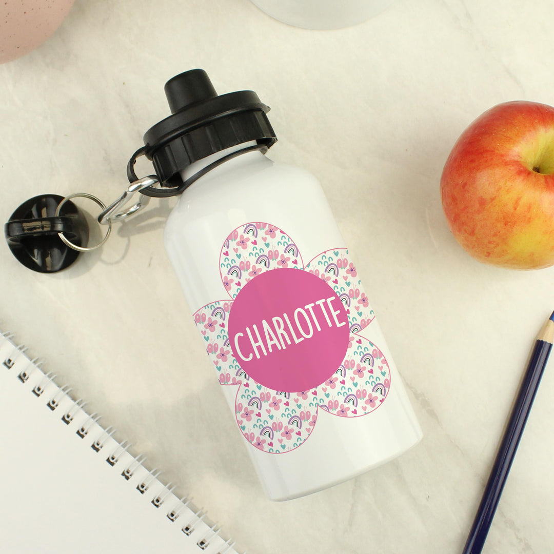 Personalised Flower Drinks Bottle – alternative view