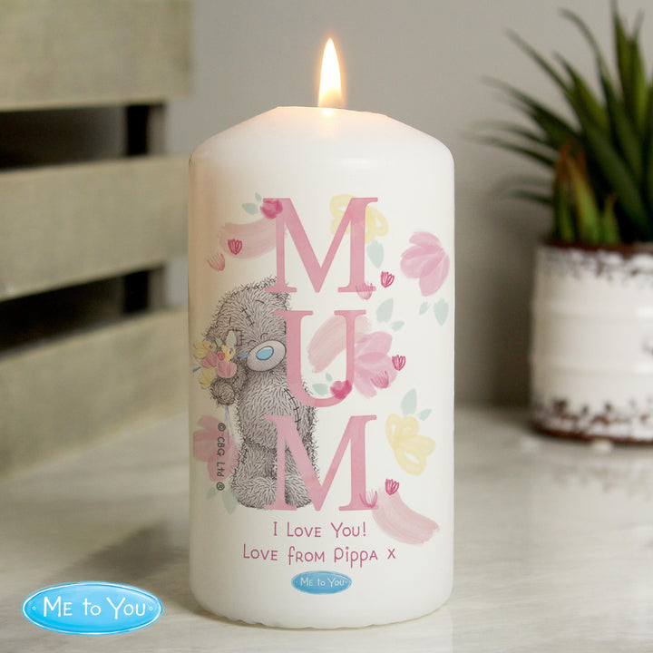 Personalised Me to You MUM Pillar Candle - alternative view