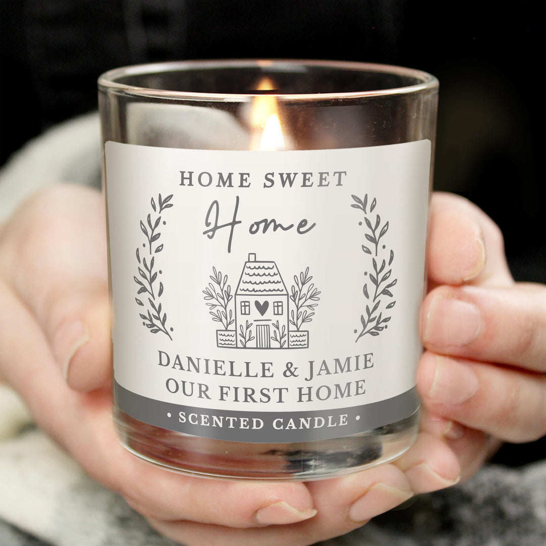 Personalised HOME Scented Jar Candle - alternative view