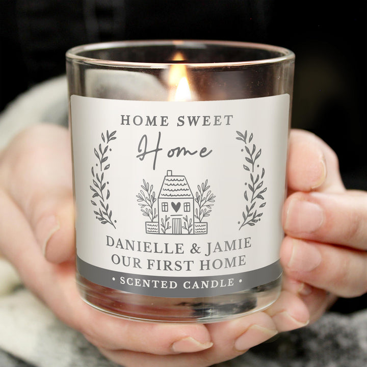 Personalised HOME Scented Jar Candle - alternative view