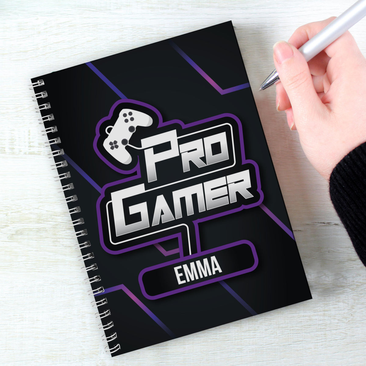 Personalised Pro Gamer A5 Notebook – alternative view