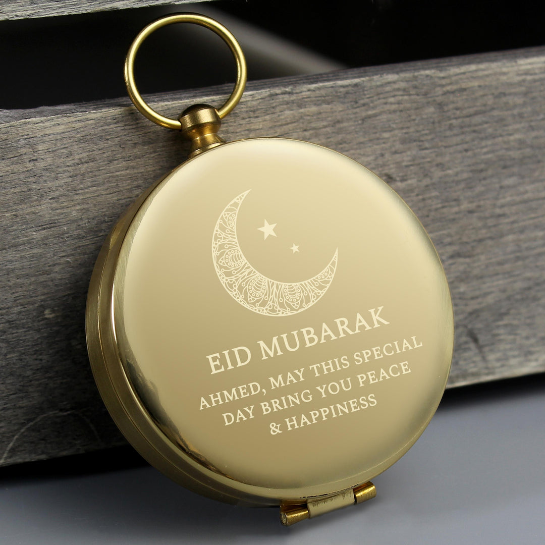 Personalised Eid Keepsake Compass – alternative view