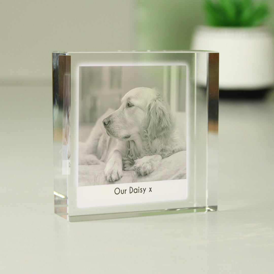 Personalised Photo Upload Crystal Token – alternative view