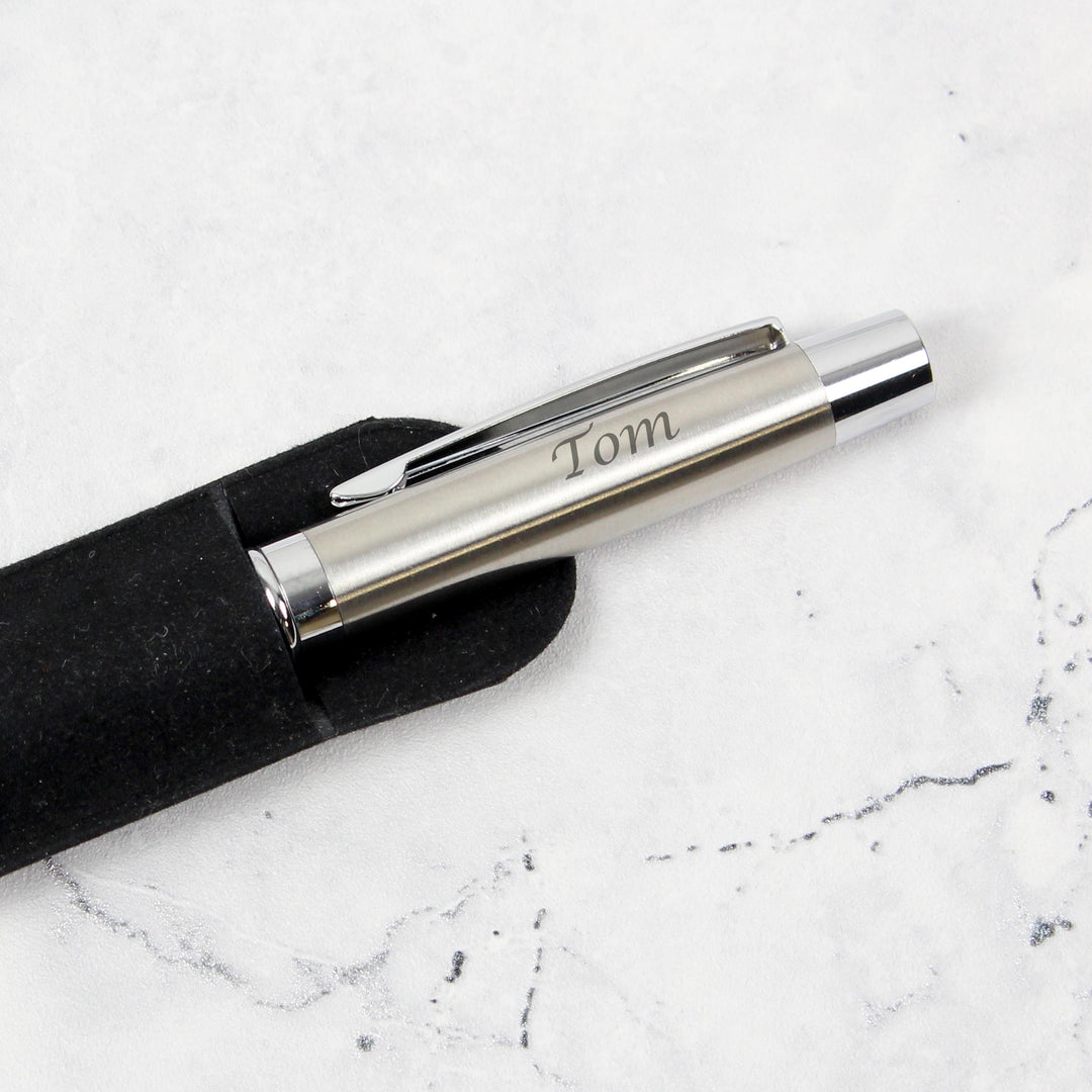 Personalised Scripted Pen and Pouch Set – alternative view