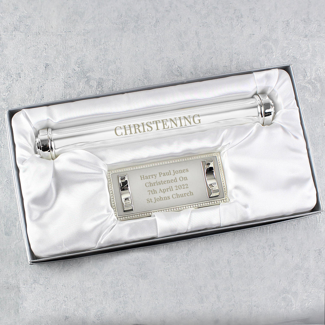 Personalised Silver Plated Certificate Holder – alternative view
