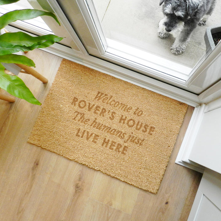 Personalised Free Text Rectangle Indoor Doormat – alternative view