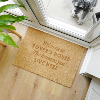 Personalised Free Text Rectangle Indoor Doormat