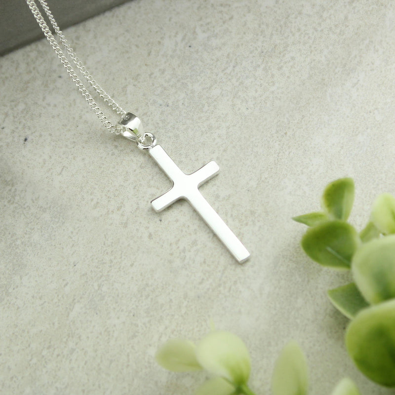 Personalised In Loving Memory Cross Sentiment Necklace and Box