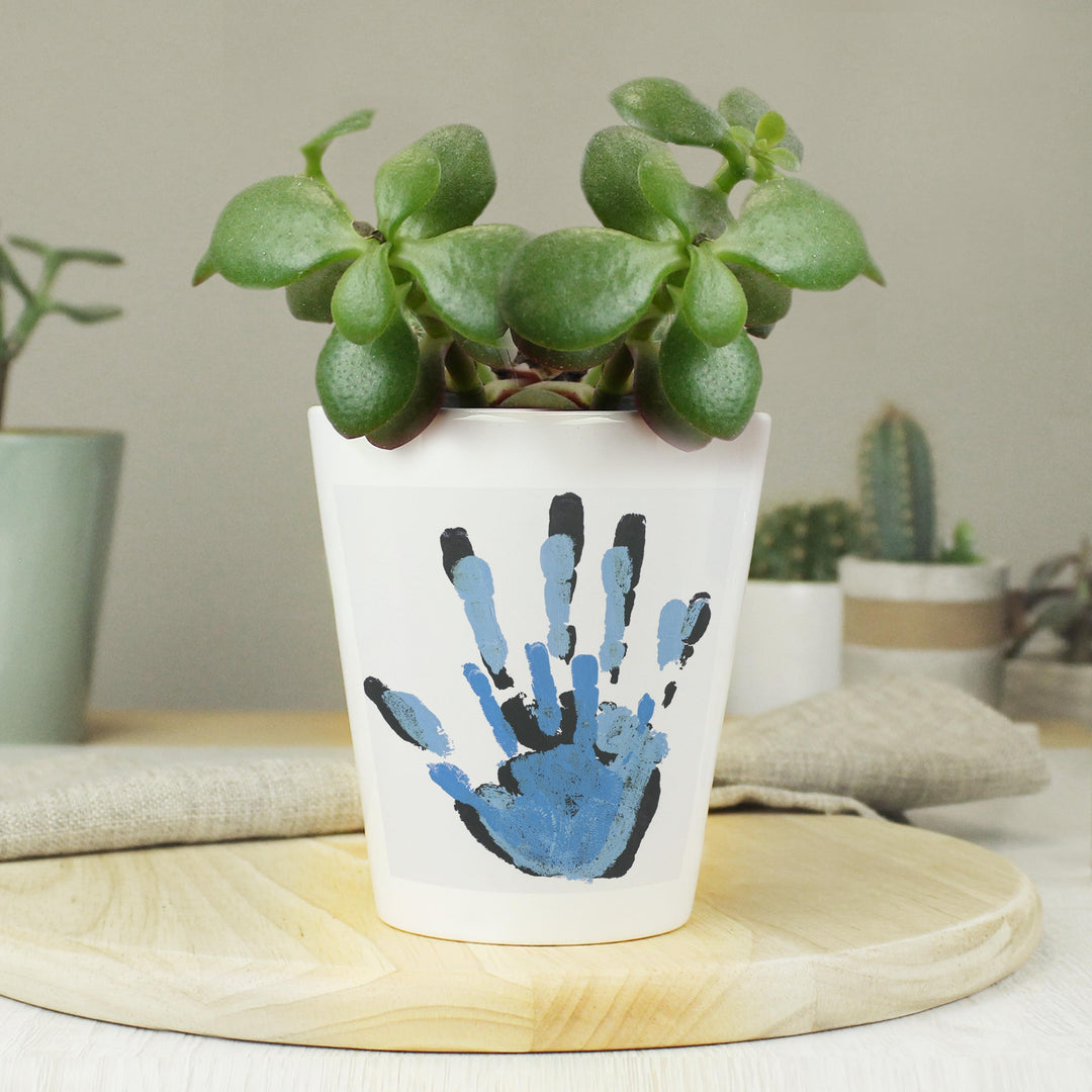 Personalised Childrens Drawing Photo Upload Plant Pot - alternative view