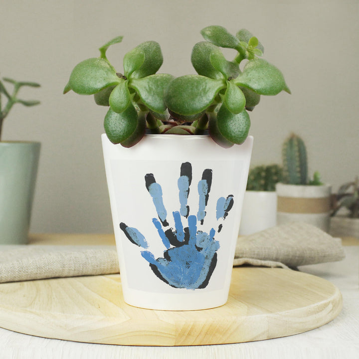 Personalised Childrens Drawing Photo Upload Plant Pot - alternative view