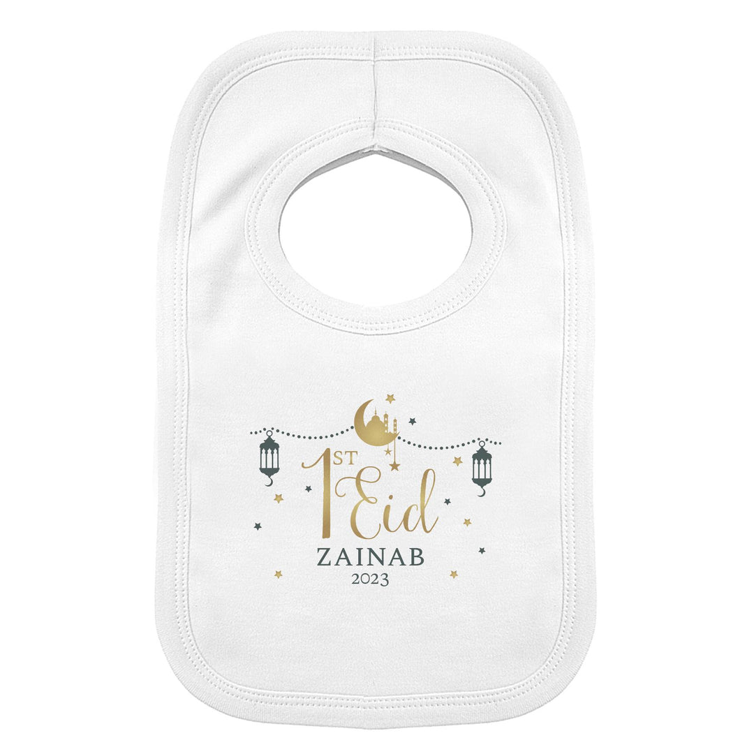 Personalised 1st Eid Bib, The Personal Shop, personalised gifts