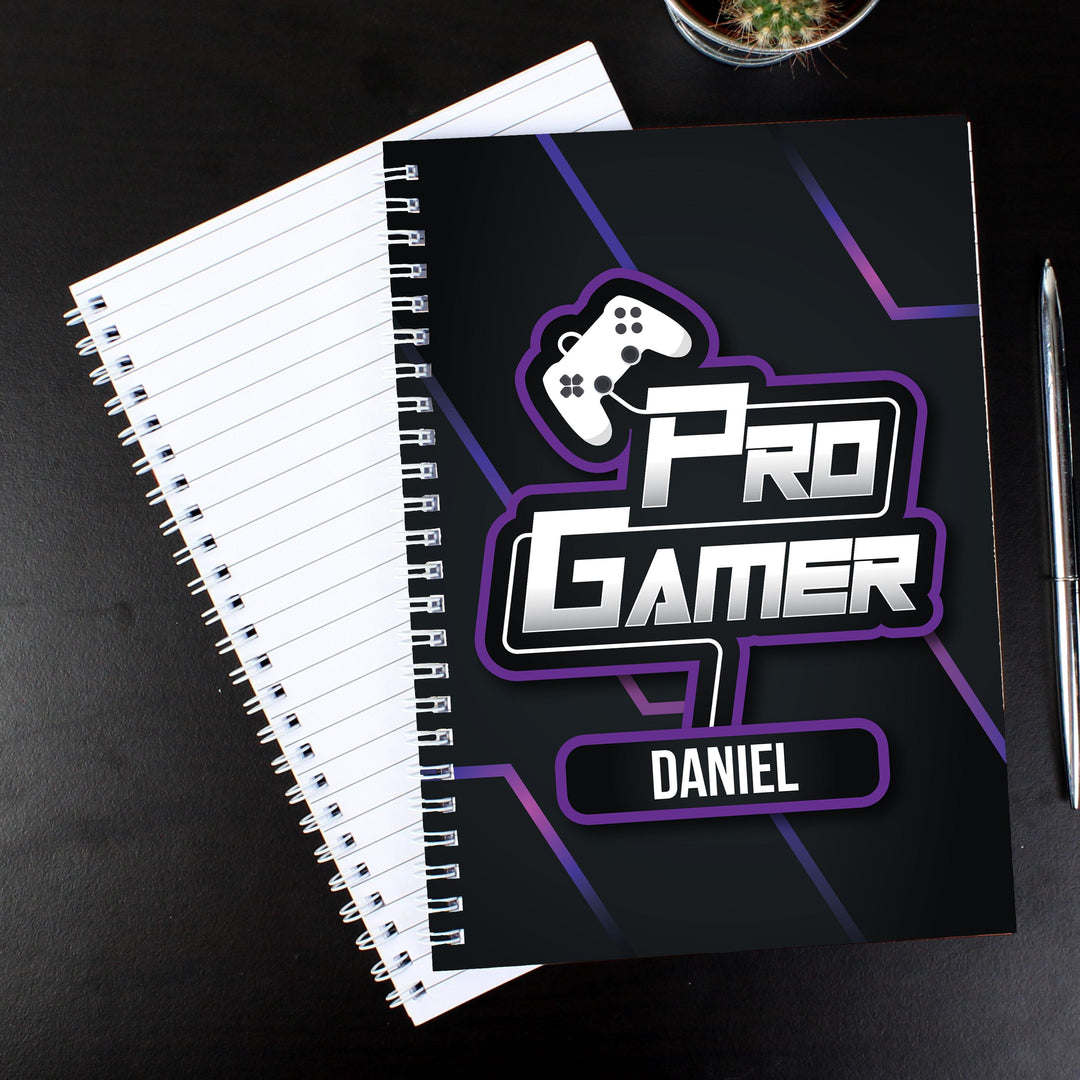 Personalised Pro Gamer A5 Notebook – alternative view