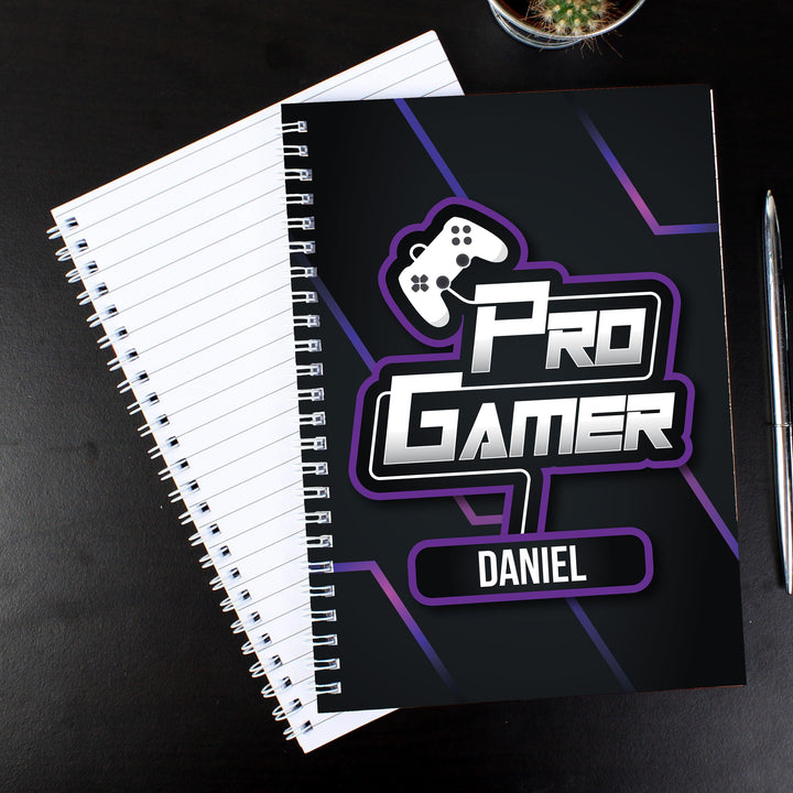Personalised Pro Gamer A5 Notebook – alternative view