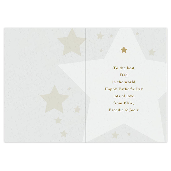Personalised Number 1 Medal Card – alternative view