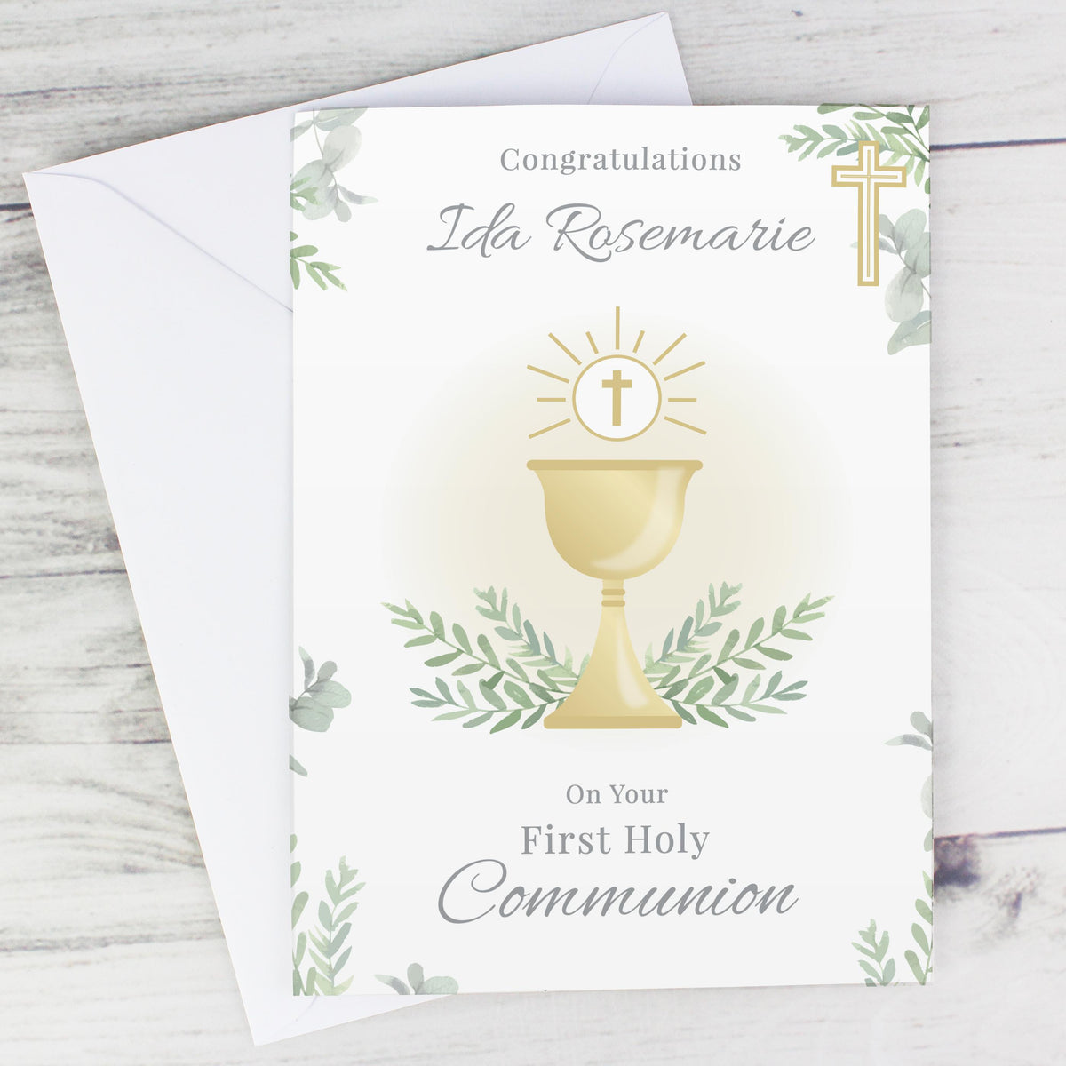 Personalised First Holy Communion Card, The Personal Shop, personalised gifts